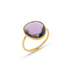 Amethyst Gemstone Statement Rings - La Vitá Jewels