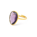Amethyst Gemstone Statement Rings - La Vitá Jewels