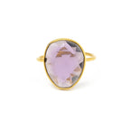 Amethyst Gemstone Statement Rings - La Vitá Jewels