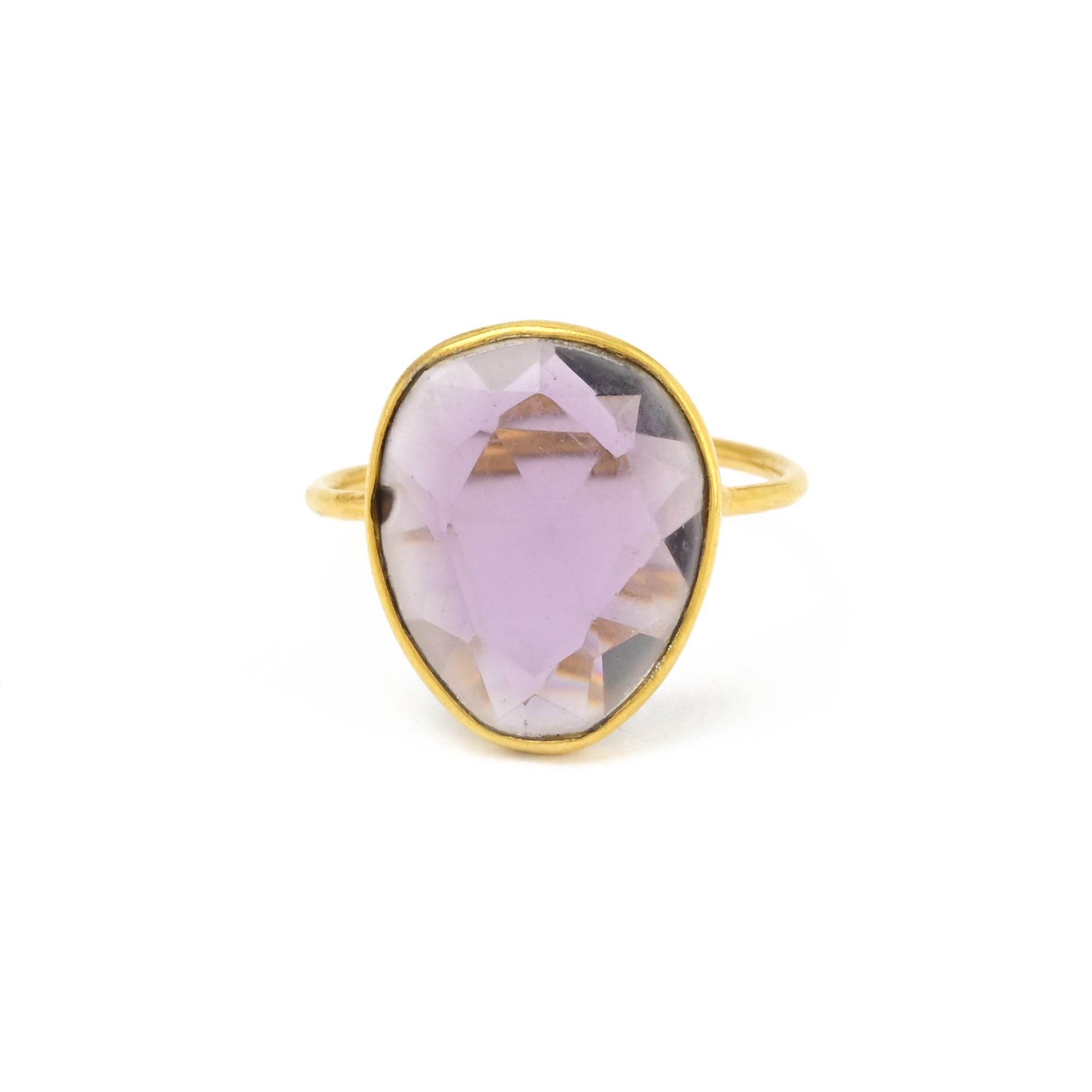 Amethyst Gemstone Statement Rings - La Vitá Jewels