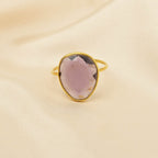 Amethyst Gemstone Statement Rings - La Vitá Jewels