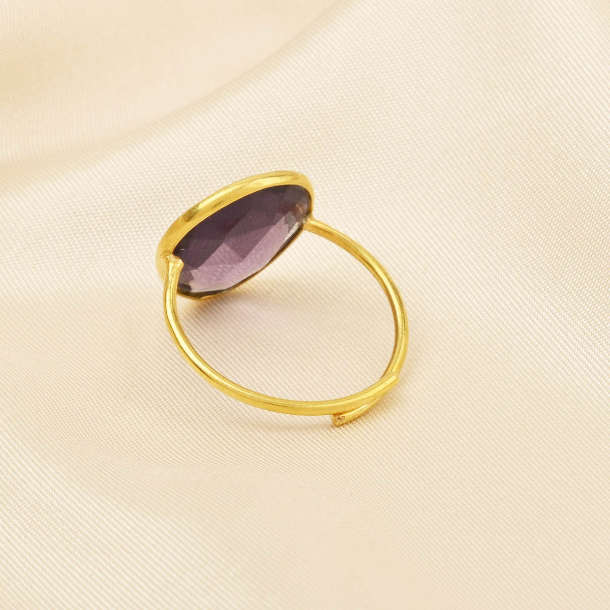 Amethyst Gemstone Statement Rings - La Vitá Jewels