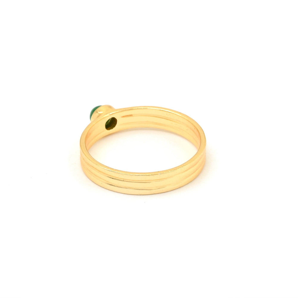 Emerald and Lapis Gemstone Statement Rings - La Vitá Jewels