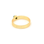 Emerald and Lapis Gemstone Statement Rings - La Vitá Jewels
