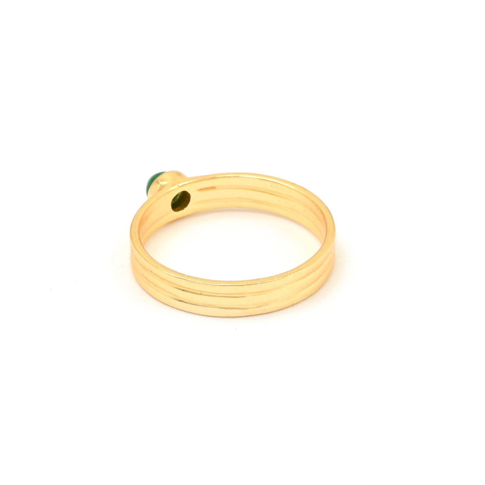 Emerald and Lapis Gemstone Statement Rings - La Vitá Jewels
