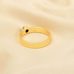 Emerald and Lapis Gemstone Statement Rings - La Vitá Jewels