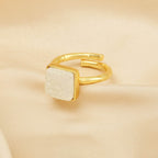 Handmade Sugar Druzy Adjustable Ring - La Vitá Jewels