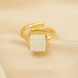 Handmade Sugar Druzy Adjustable Ring