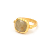 Hammered Square Shaped Ring
