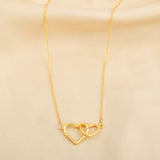 Interlocking Dual Heart Necklaces