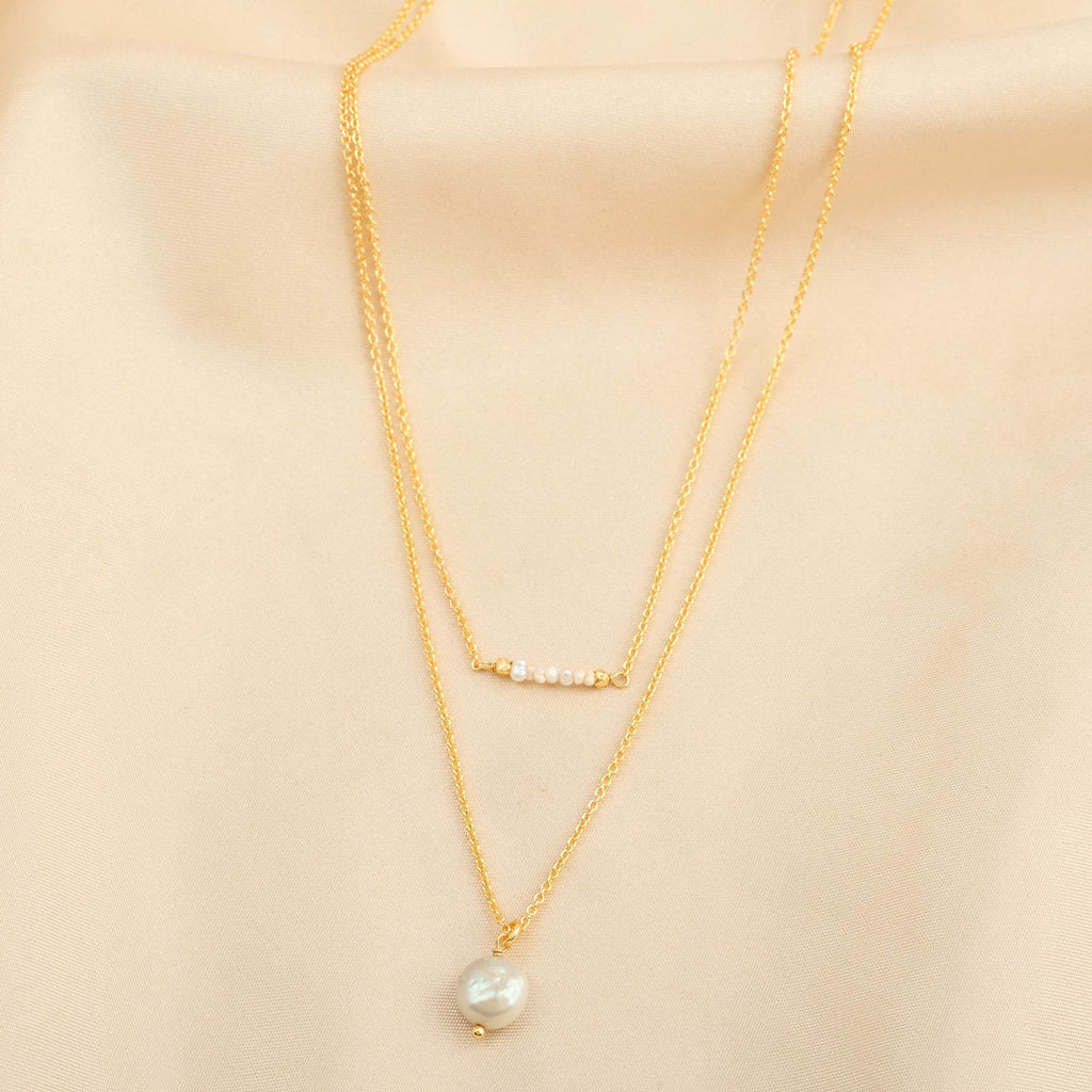 Lavina Pearl Drop Necklace - La Vitá Jewels