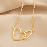 Interlocking Dual Heart Necklaces