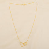 Interlocking Dual Heart Necklaces