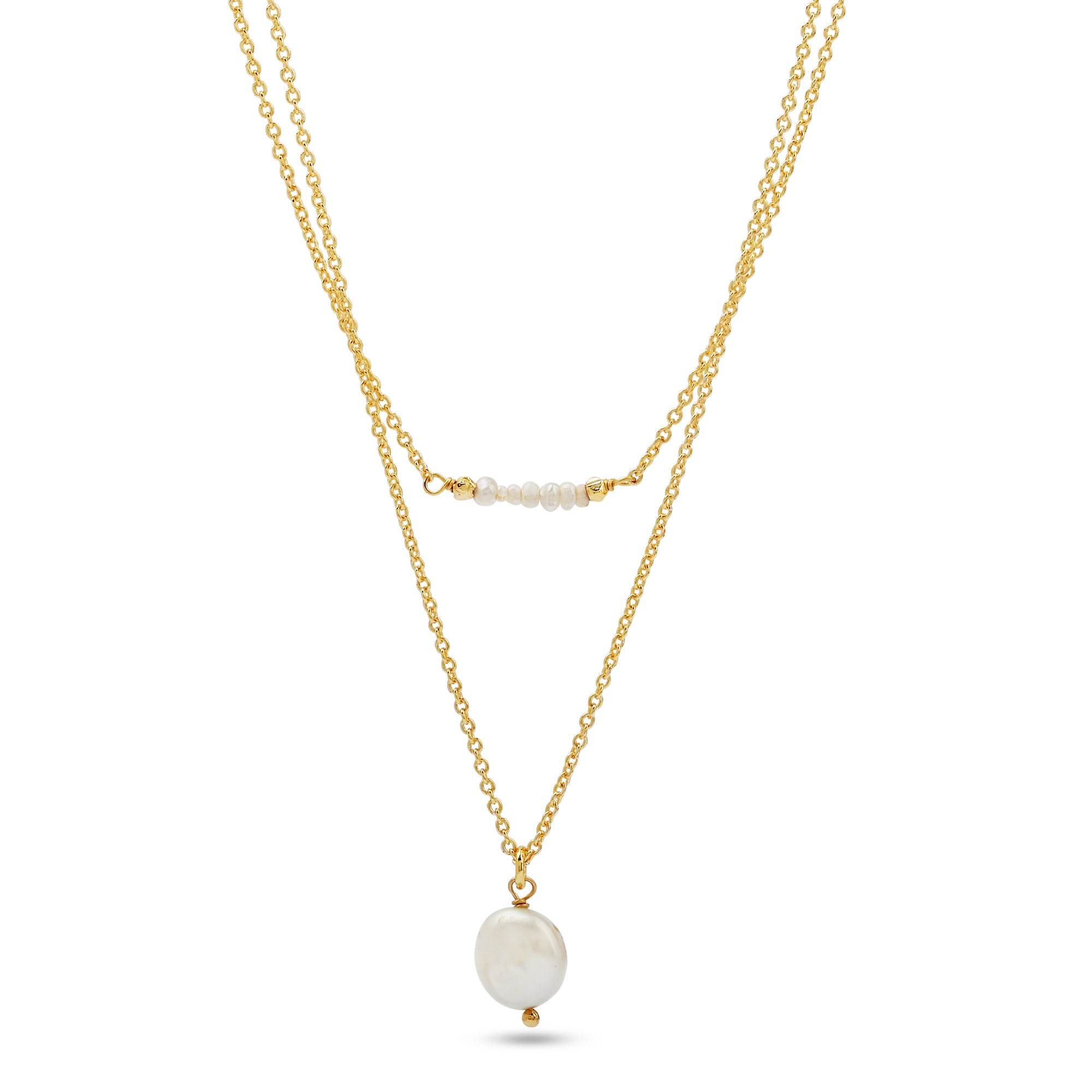 Lavina Pearl Drop Necklace - La Vitá Jewels