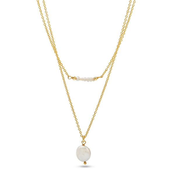 Lavina Pearl Drop Necklace - La Vitá Jewels