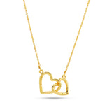 Interlocking Dual Heart Necklaces