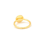Round Disc Hammered Minimalist Rings - La Vitá Jewels