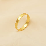 Gold Minimalist Band Rings