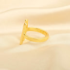Hammered Open Cuff Adjustable Ring - La Vitá Jewels