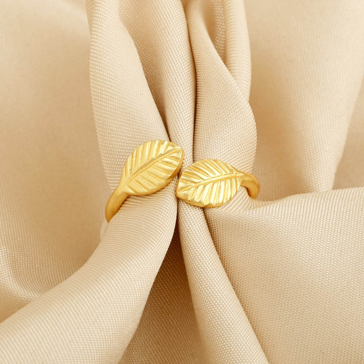 Open Cuff Leaf Rings - La Vitá Jewels
