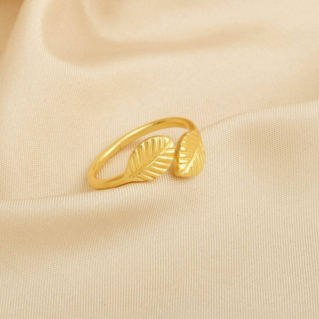 Open Cuff Leaf Rings - La Vitá Jewels
