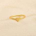 Triangle Shape Hammered Minimalist Rings - La Vitá Jewels