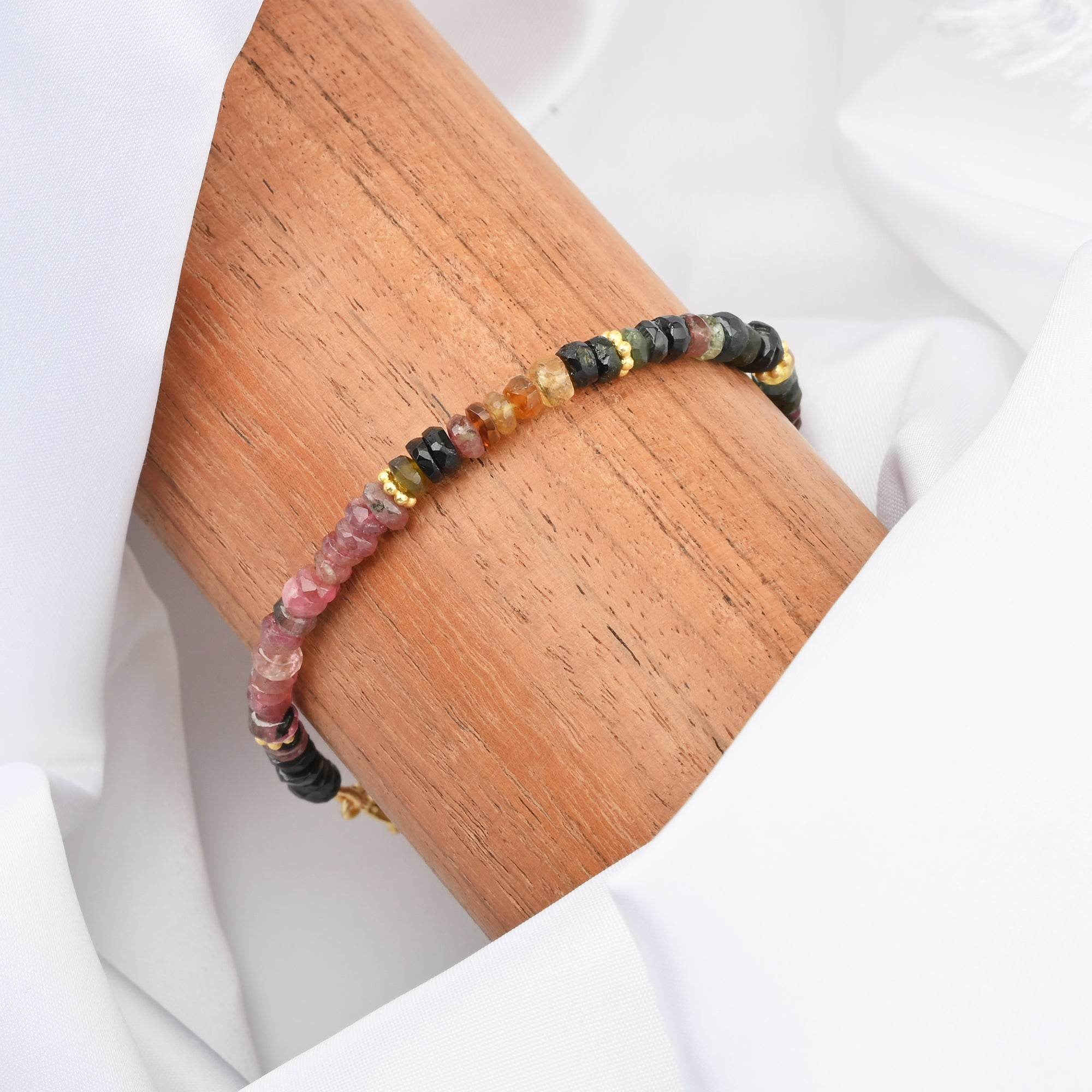 Multi Tourmaline Beads Bracelets - La Vitá Jewels