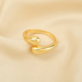 Chunky Gold Love Hug Rings