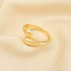 Chunky Gold Love Hug Rings - La Vitá Jewels