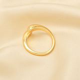 Chunky Gold Love Hug Rings