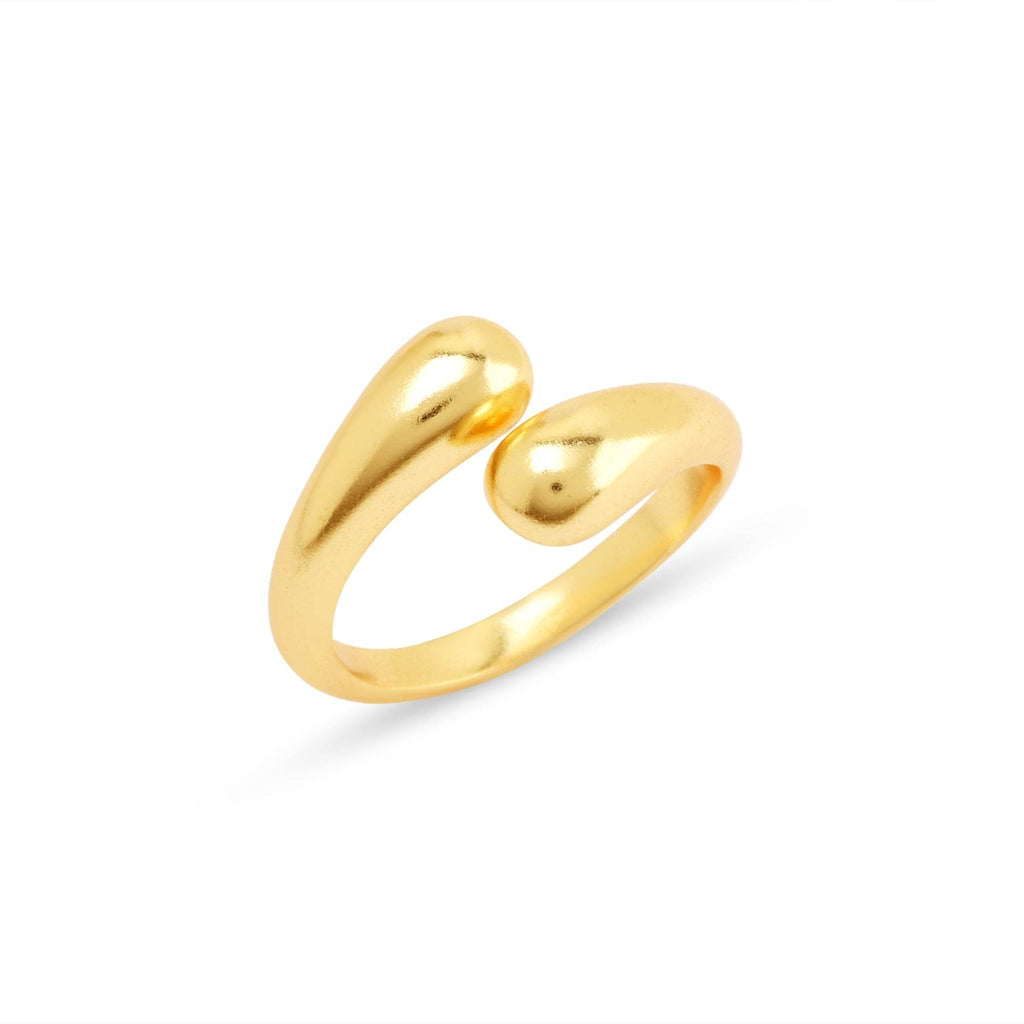 Chunky Gold Love Hug Rings - La Vitá Jewels