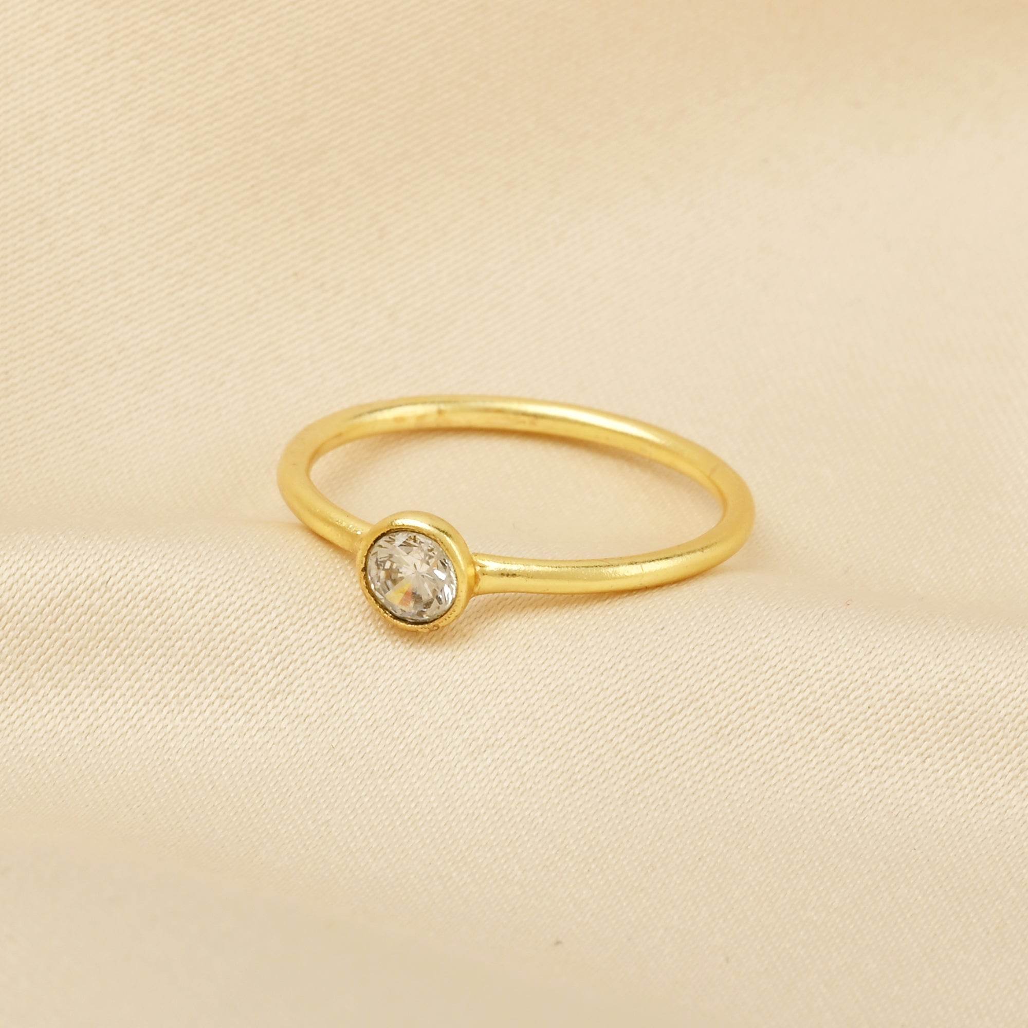 Ruby, Labradorite, White CZ, and Blue Topaz Minimalist Rings - La Vitá Jewels