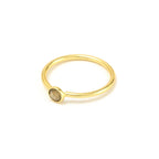 Ruby, Labradorite, White CZ, and Blue Topaz Minimalist Rings - La Vitá Jewels