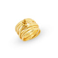 Metal Beads with Multi Layer Band Rings - La Vitá Jewels