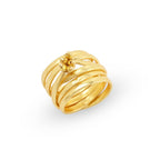 Metal Beads with Multi Layer Band Rings - La Vitá Jewels