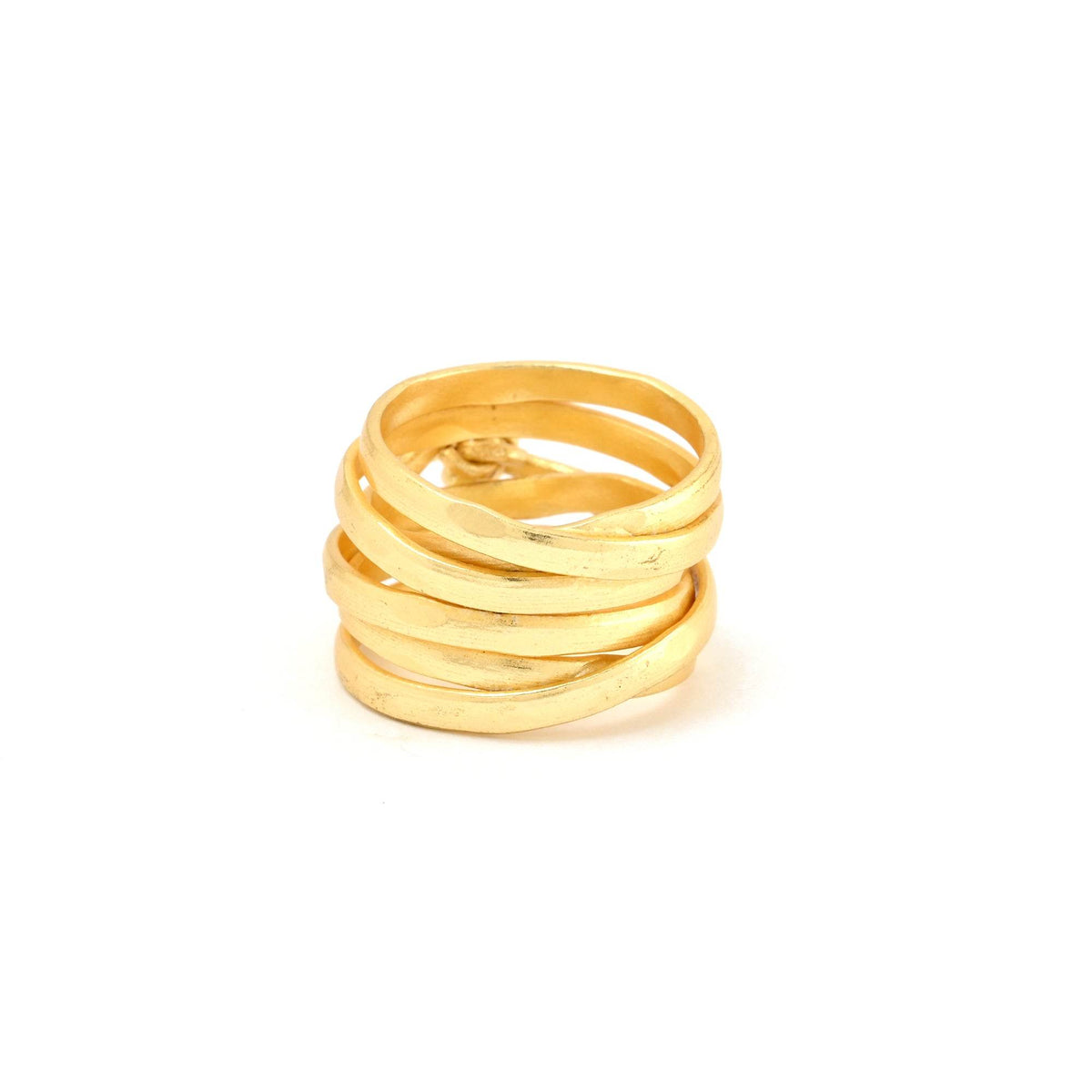 Metal Beads with Multi Layer Band Rings - La Vitá Jewels