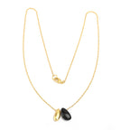 Kayla Bean Shape Labradorite Dainty Necklace - La Vitá Jewels