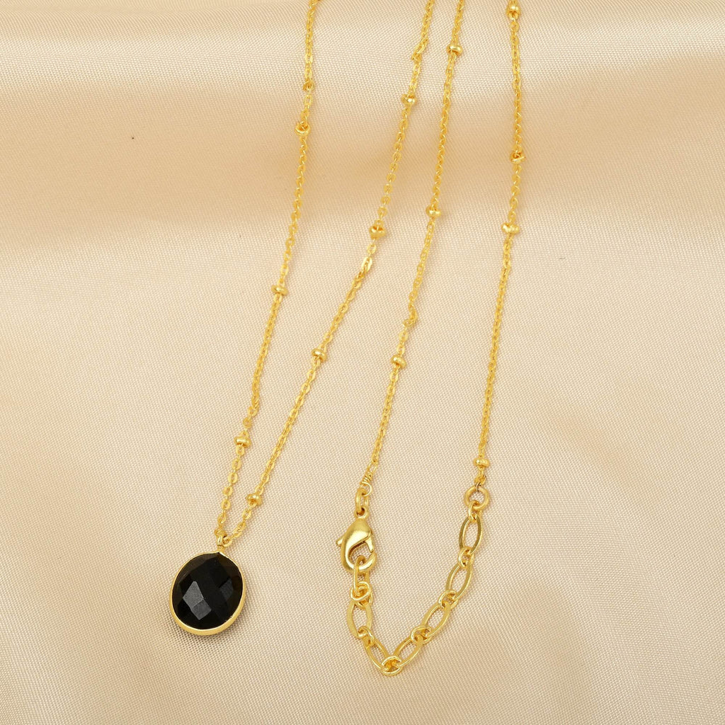 Labradorite, London Topaz Color Gemstone Necklaces in Sterling Silver - La Vitá Jewels