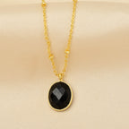 Labradorite, London Topaz Color Gemstone Necklaces in Sterling Silver - La Vitá Jewels