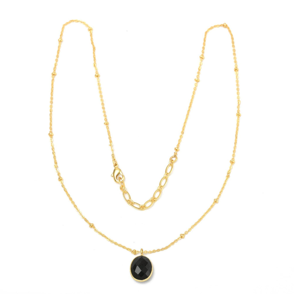 Labradorite, London Topaz Color Gemstone Necklaces in Sterling Silver - La Vitá Jewels