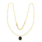 Labradorite, London Topaz Color Gemstone Necklaces in Sterling Silver - La Vitá Jewels
