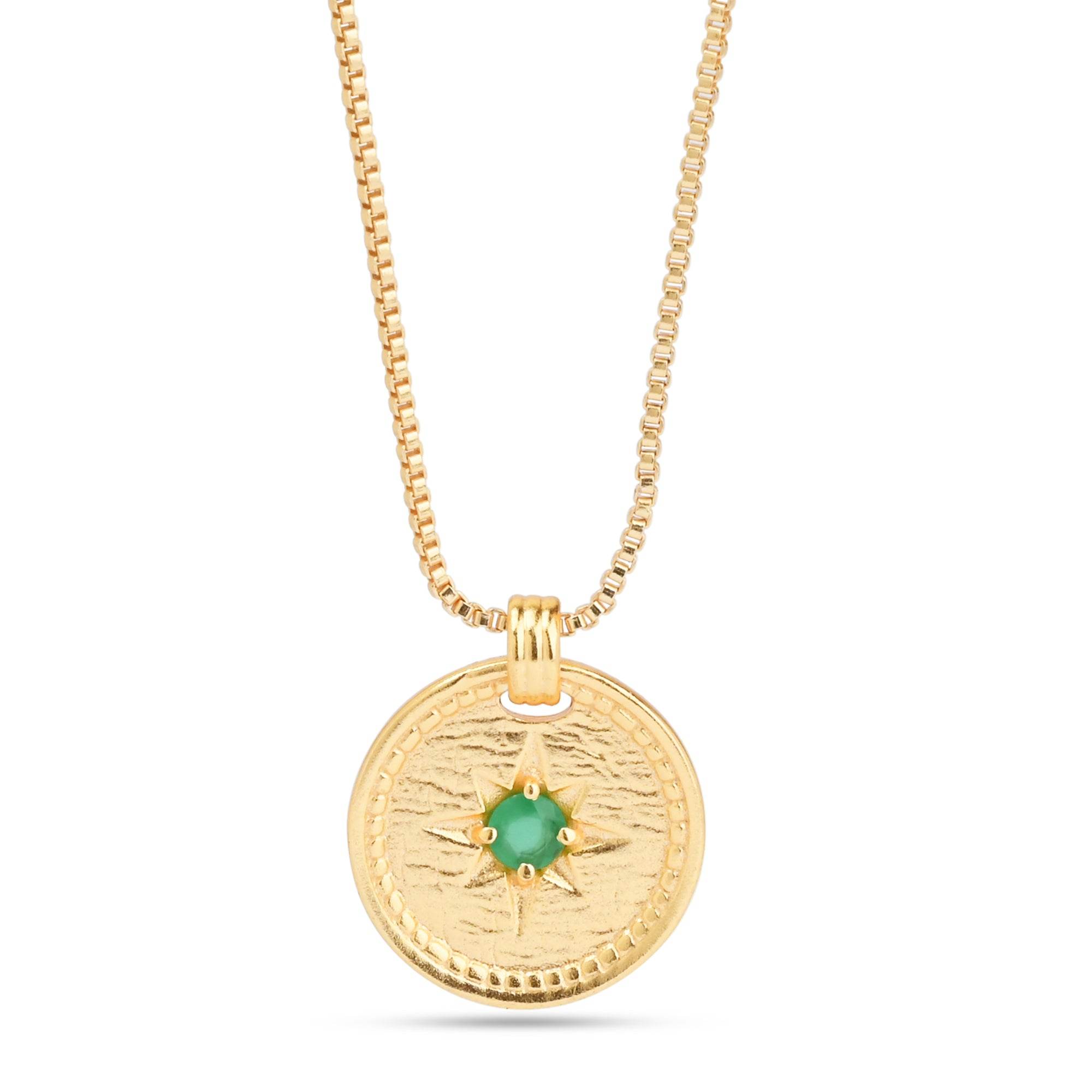 Cleo Green Onyx Necklace - La Vitá Jewels