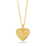 Peace & Love Custom Letter Heart Necklaces
