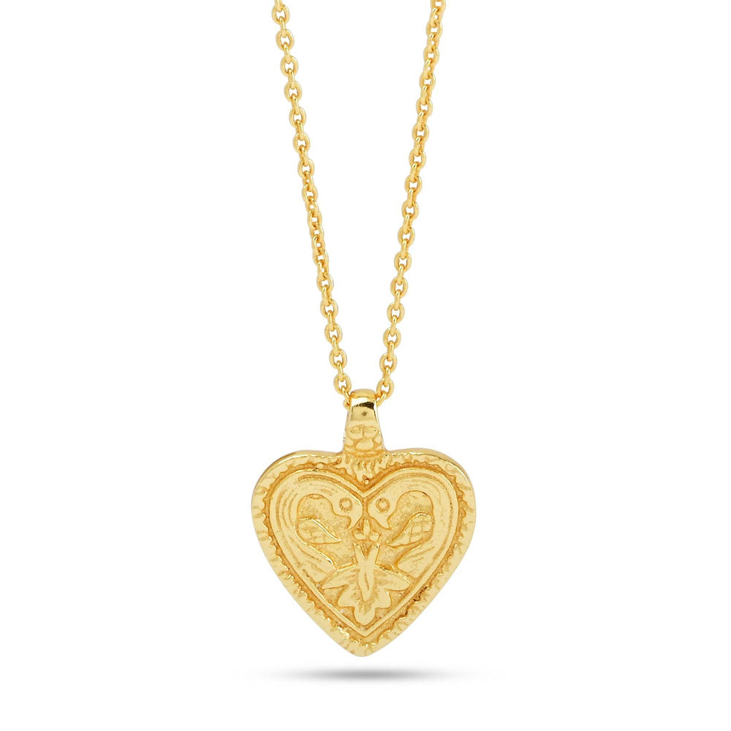 Peace & Love Custom Letter Heart Necklaces - La Vitá Jewels