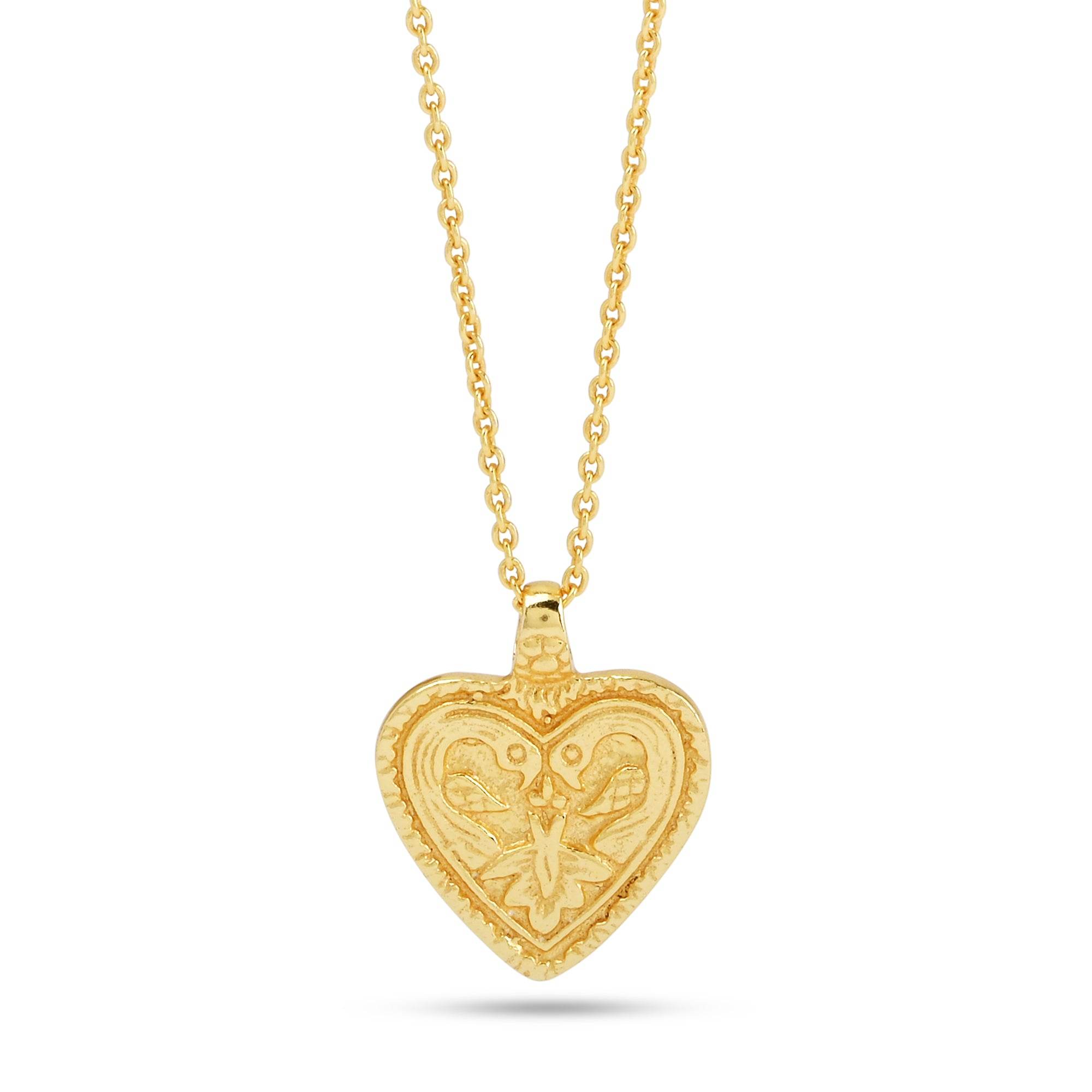 Peace & Love Custom Letter Heart Necklaces - La Vitá Jewels