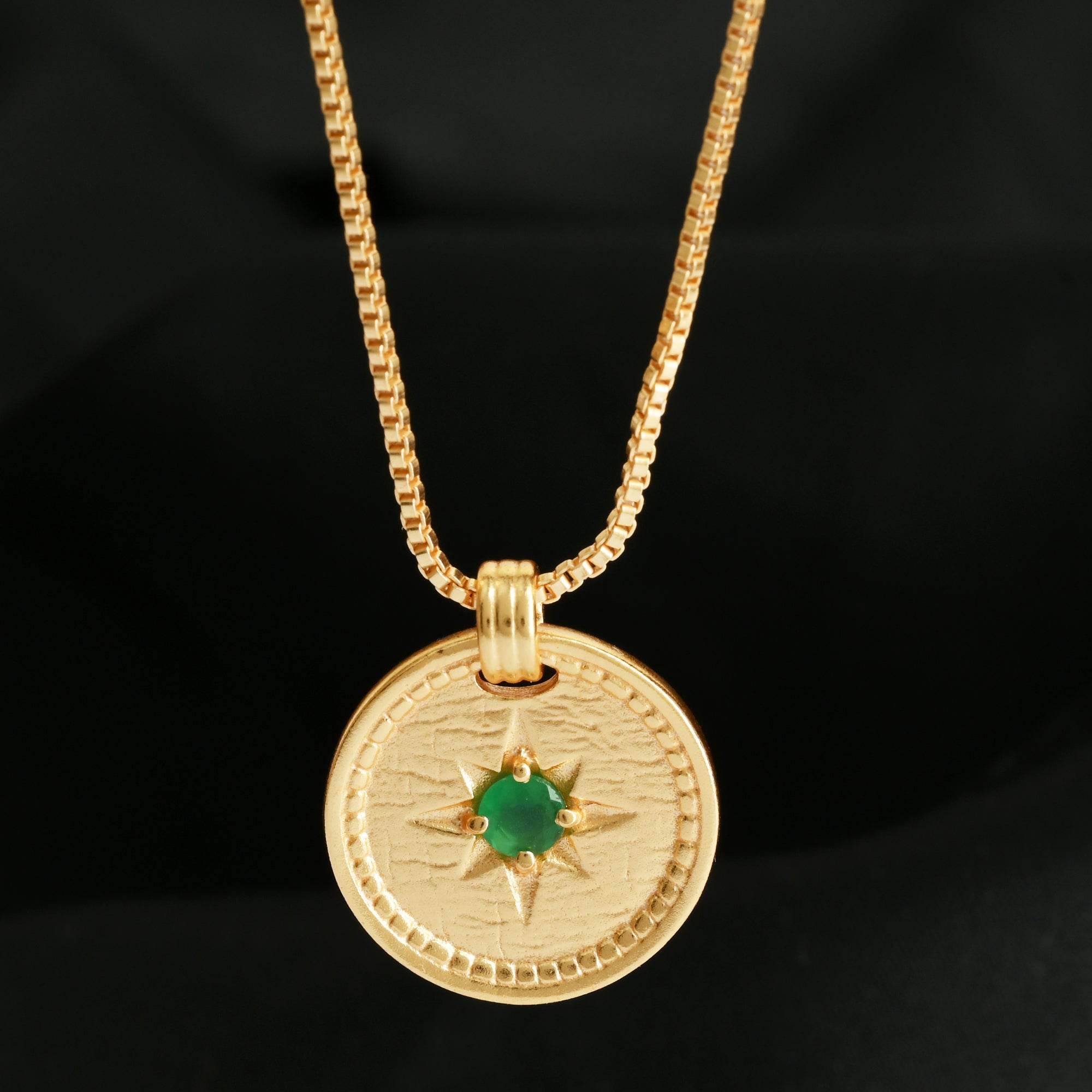 Cleo Green Onyx Necklace - La Vitá Jewels