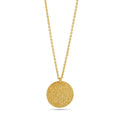 Daisy Hammered Disc Necklaces - La Vitá Jewels