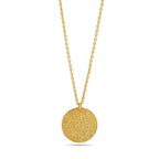 Daisy Hammered Disc Necklaces - La Vitá Jewels