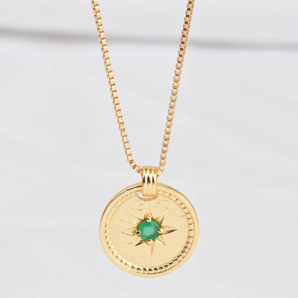 Cleo Green Onyx Necklace - La Vitá Jewels