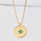 Cleo Green Onyx Necklace - La Vitá Jewels